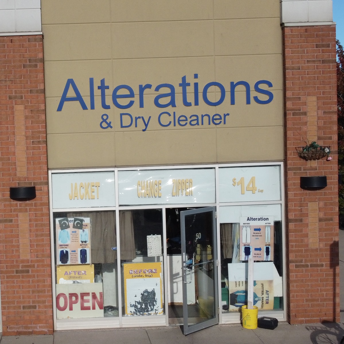 Alterations & Dry Cleaner storefront