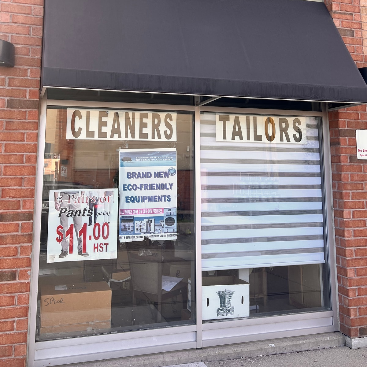 Cleaners & Tailors storefront