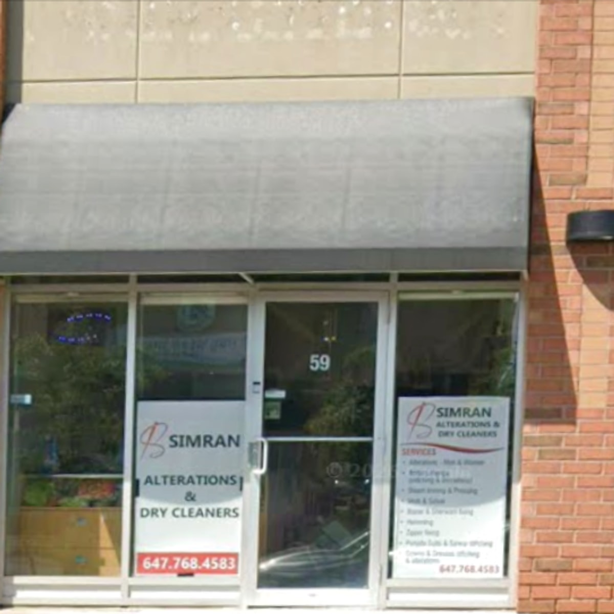 Simran's Alterations storefront