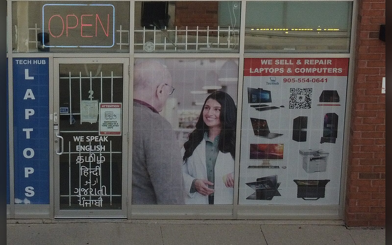 Tech Hub storefront